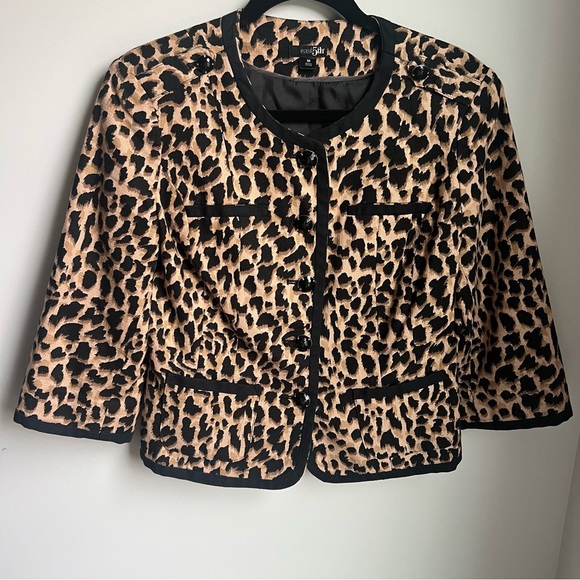 East 5th Leopard Print Jacket Size M - Picture 1 of 8